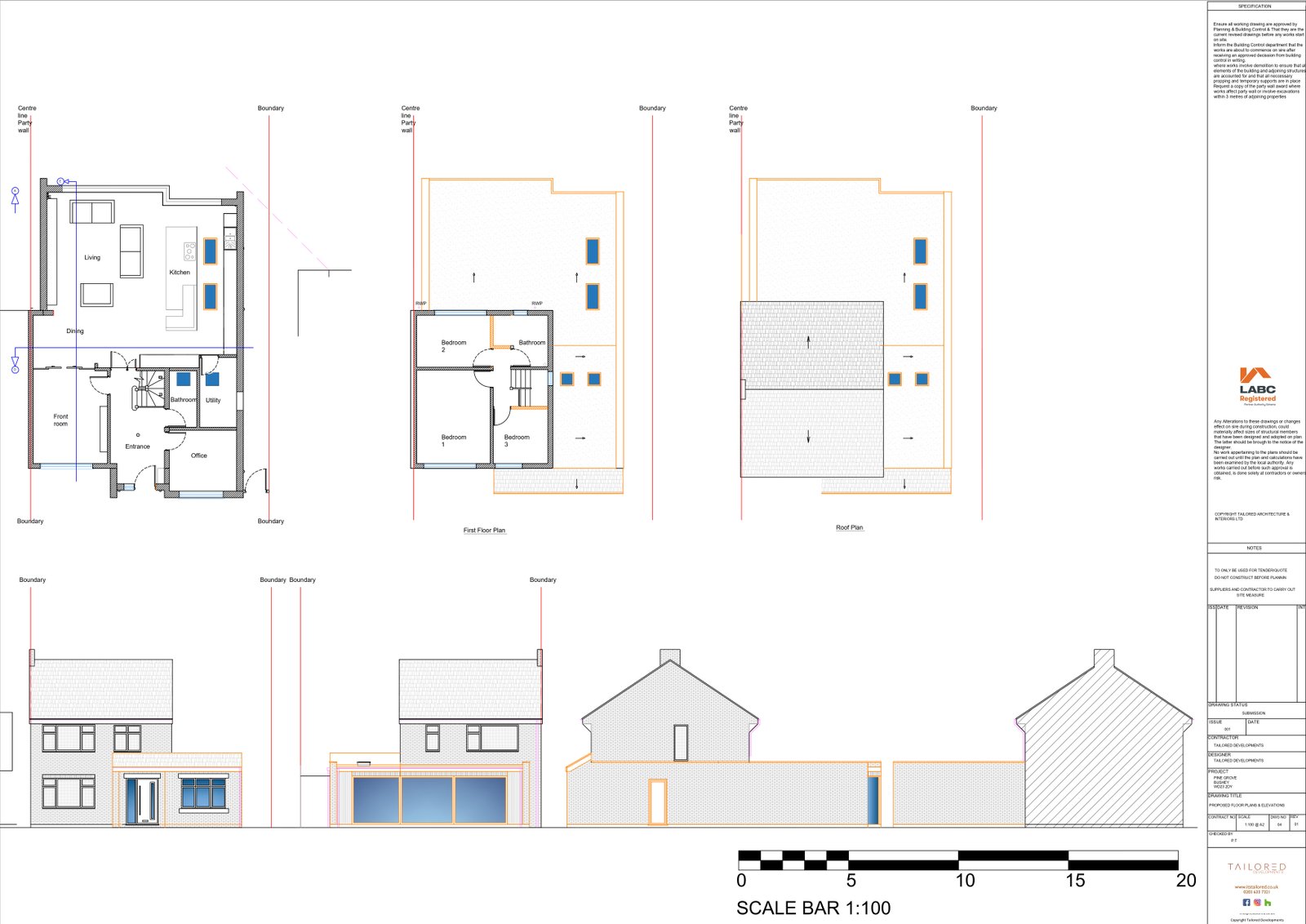 Pine Grove, Bushey — detail